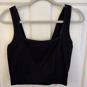 All In Motion Black Cropped Tank Top